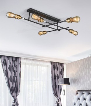 바이엘 5등 LED방등, 방조명, 안방등 (블랙 화이트)