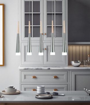 LED 코크 5등 펜던트조명, 식탁등 (LED35W 주백색)