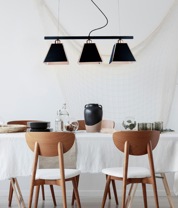 플라이 3등 펜던트조명,식탁등 [블랙/화이트]