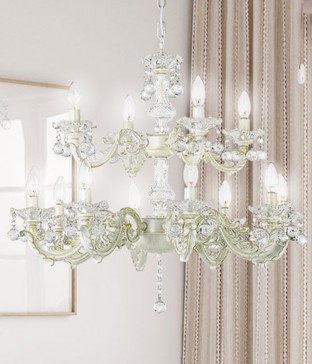 밀라크 12등 크리스탈펜던트조명 샹들리에