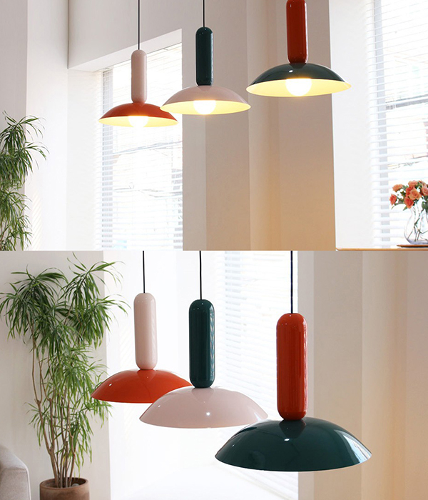 마몬 펜던트 인테리어 식탁등 Ø400 (오렌지/베이비핑크/그린 )