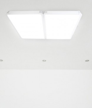 프레임 투톤 시스템 4등 국산LED거실등 (100W)