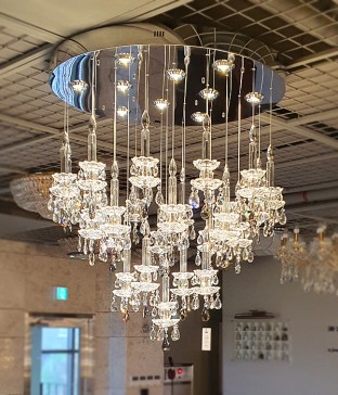 W 까르마16등 크리스탈펜던트조명 대형샹들리에