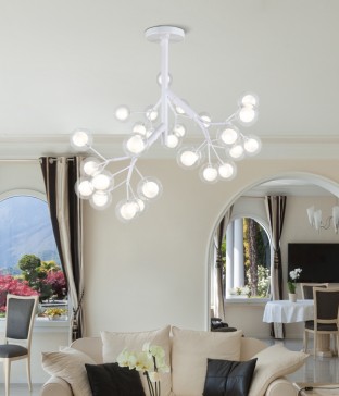 다미 27등 LED펜던트 (81W 전구포함 전구색)