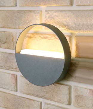 스윙스 외부 벽등, 야외조명, 실외벽등 (LED 7W 일체형 그레이)