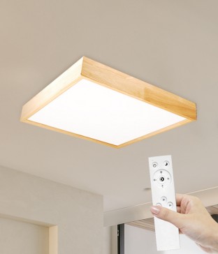 로템 우드 LED리모컨방등 아파트 안방전등 50W