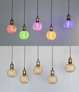 메리 망사 LED 램프, 에디슨전구 (컬러전구)